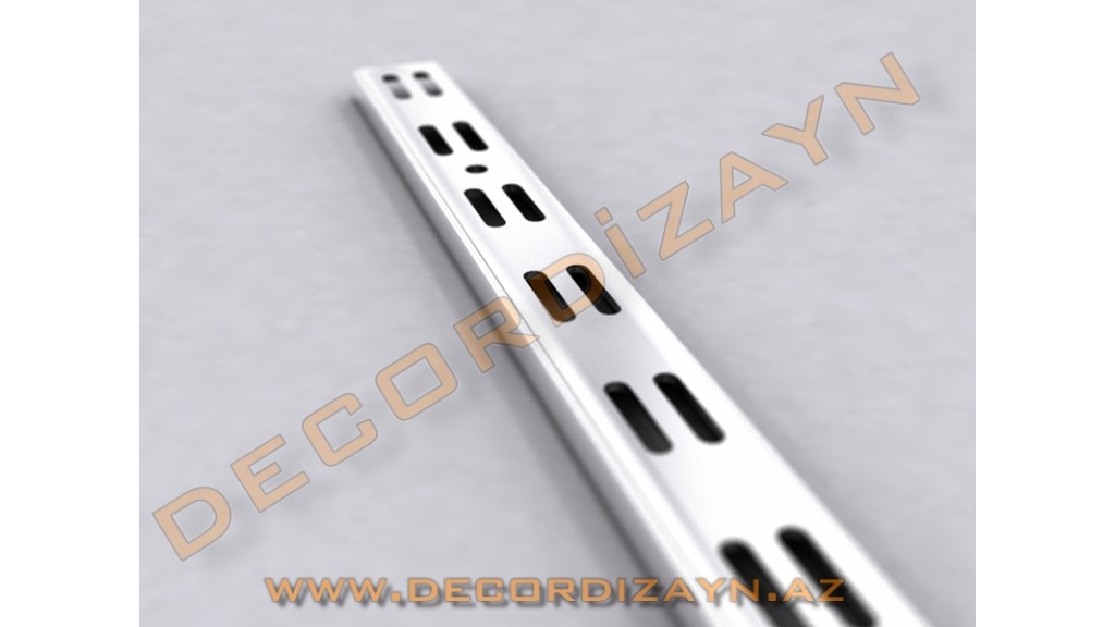 Conical Stick, 200 - 240cm, Italian, Chrome - White
